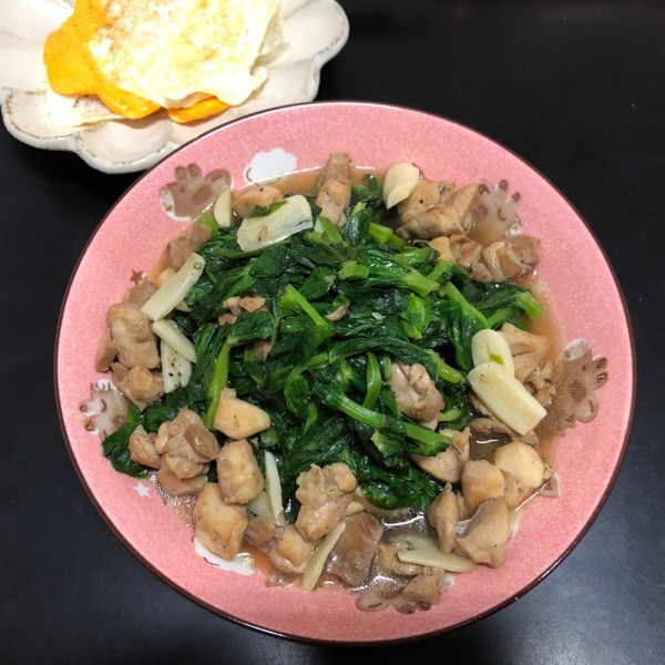 豆苗嫩雞 : 魚子媽咪一起做