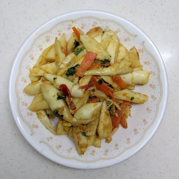 金沙茭白筍：Peggy 一起做