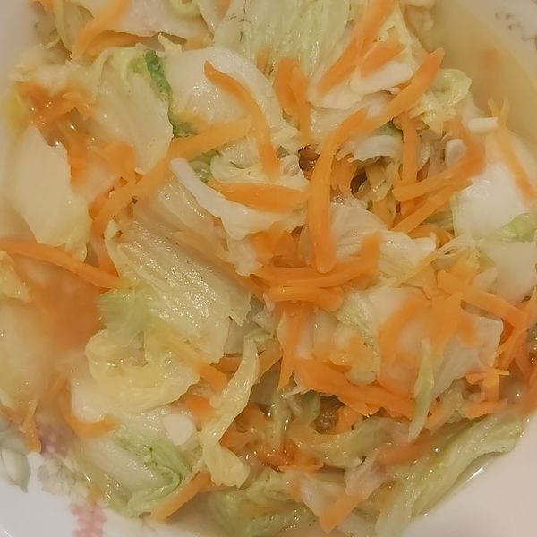 醬炒大白菜 : 雅美一起做