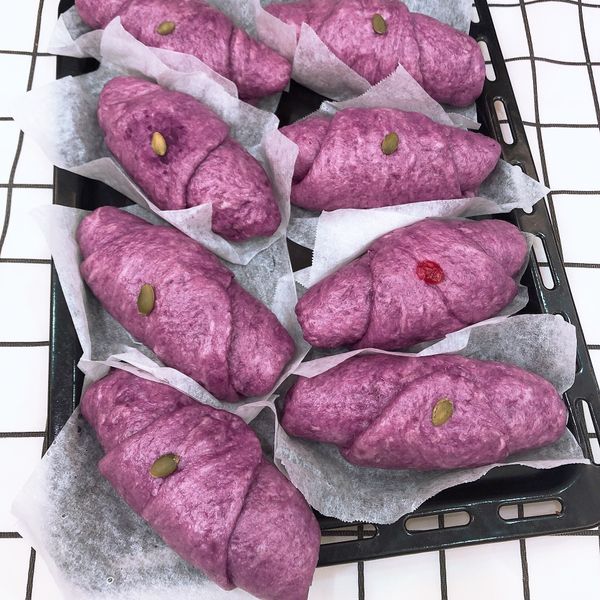 地瓜奶酪可頌造型小饅頭 : 賴姵妤一起做