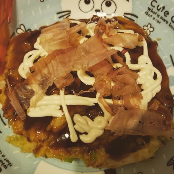 大阪燒（お好み焼き）：Kamkam 一起做