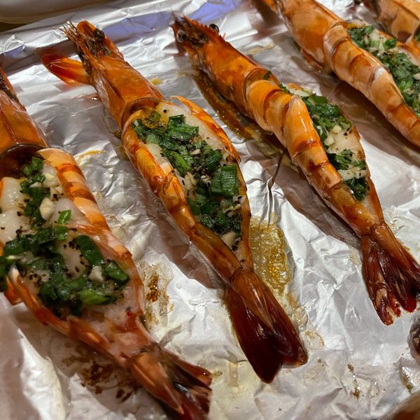 蒜味奶油烤大蝦 : Nikki 一起做