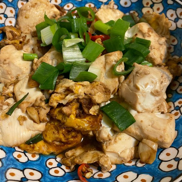 。紅燒豆腐蛋。好吃下飯 : Melrose Wang一起做