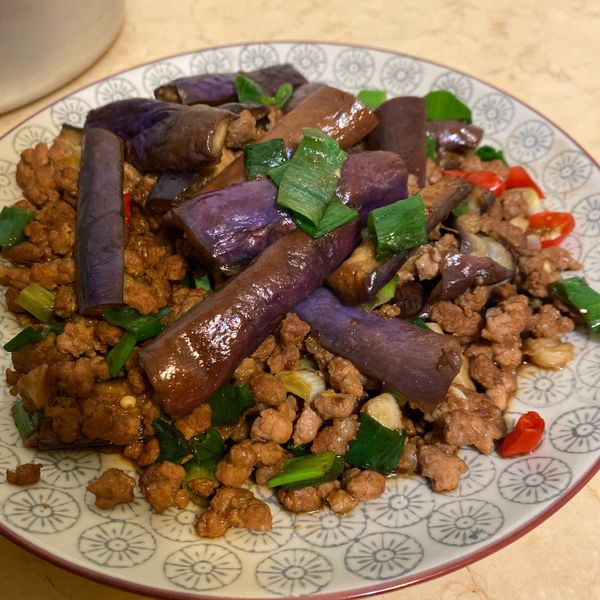 肉末炒茄子 : Melrose Wang一起做