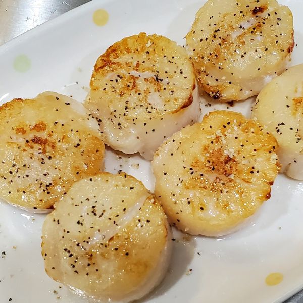 嫩煎生食級干貝 : Amy Lin一起做