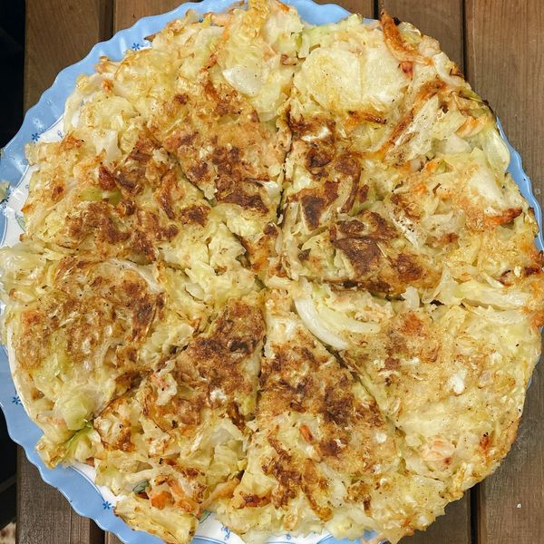 高麗菜煎餅輕鬆做 : Monique一起做