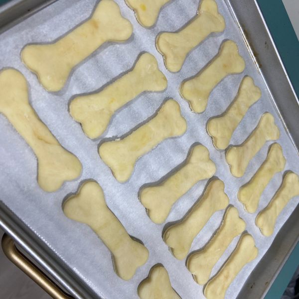 南瓜狗餅乾(犬配方) : 依依一起做