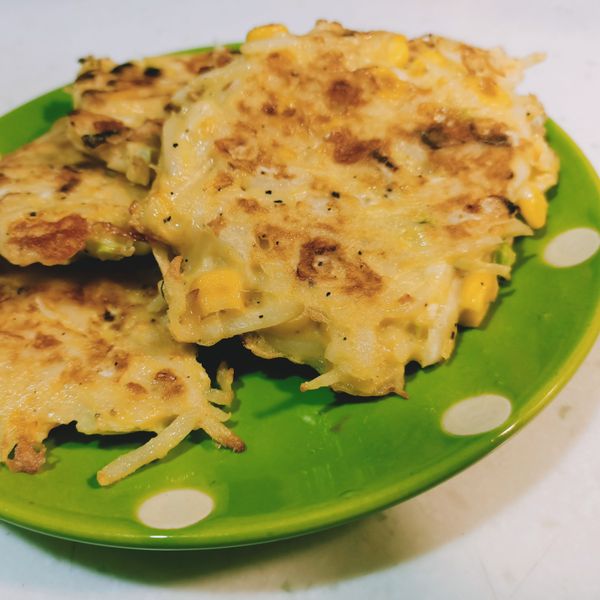 玉米馬鈴薯煎餅 : Connie一起做