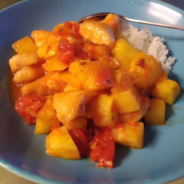 鳳梨糖醋雞肉：Eway Chyi 一起做