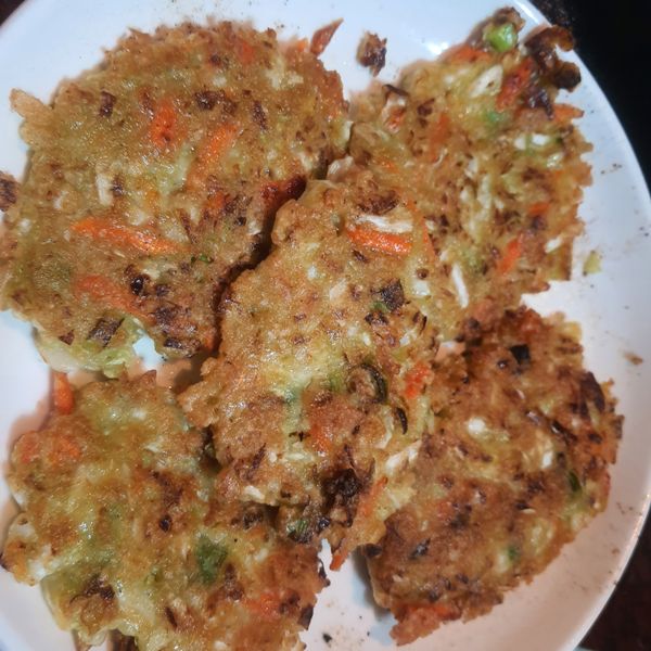 高麗菜煎餅 : 咪咪兔一起做