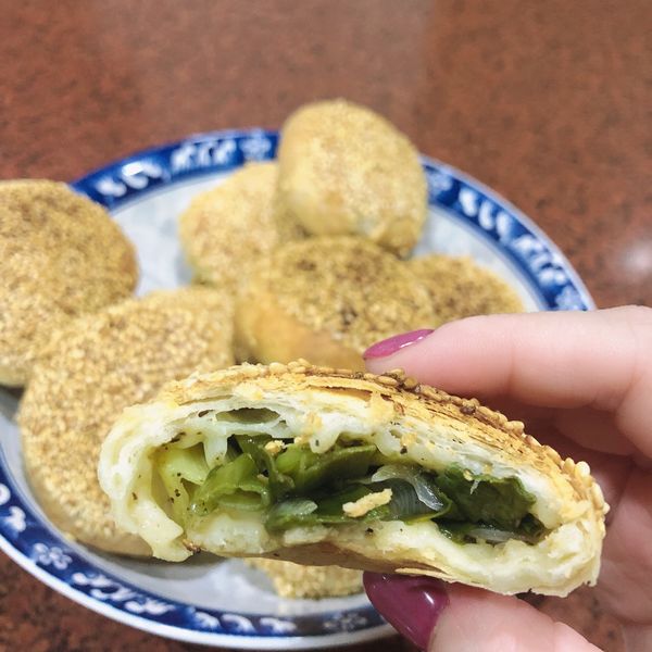 蔥燒餅 : Mei Mei一起做