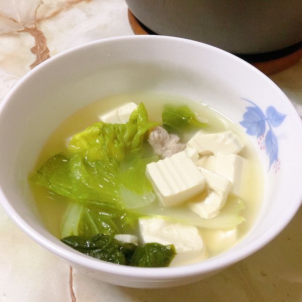 白菜肉碎湯：阿均 一起做