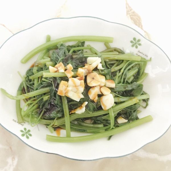 香麻油水煮空心菜💚：阿均 一起做