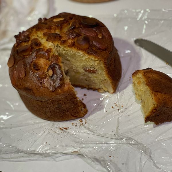 香蕉核果蜂蜜磅蛋糕（清冰箱點心）：Peggy Lin 一起做