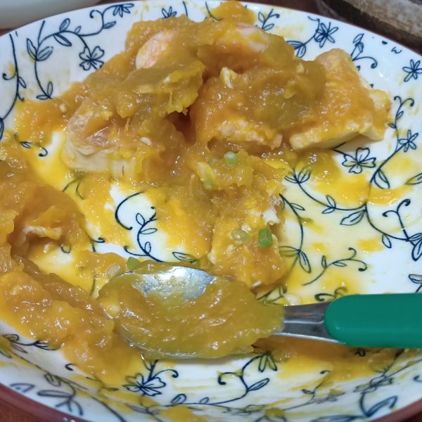 南瓜海鮮豆腐煲（偽蟹黃海鮮豆腐煲） : 彭文秀一起做