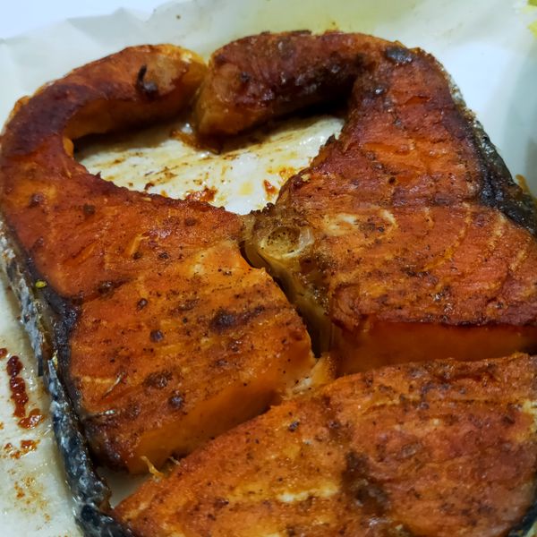 10分鐘上菜~烤鮭魚~(完全不加一滴油) : 安孝婉一起做