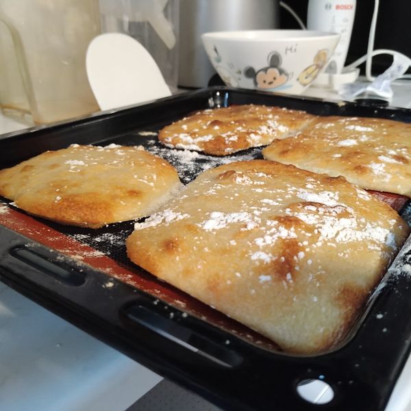 義大利拖鞋麵包 【免揉麵包】 : Iris Man Wai Tse一起做