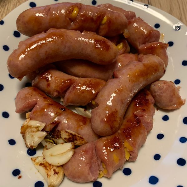 水煎香腸 : YuerHsu一起做