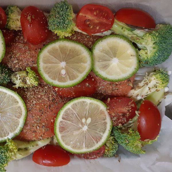 紙包鮭魚 : 阿嘎一起做