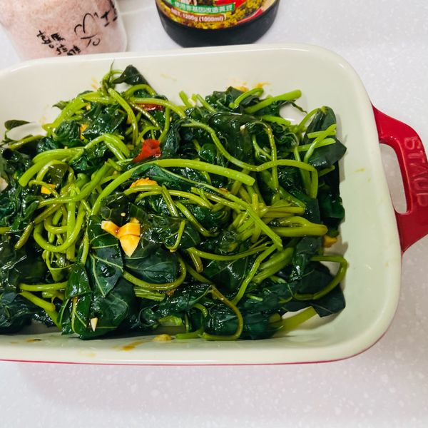 香蒜地瓜葉 : Lala一起做