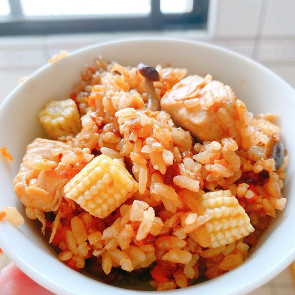 香菇雞肉炊飯(一支鍋子就搞定) : meow一起做
