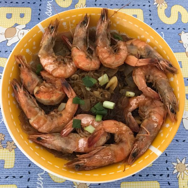 鮮蝦粉絲煲 : 林月月一起做