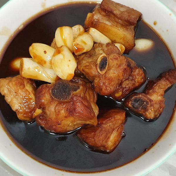 【無油料理】蜜汁豬肋排：米香 一起做