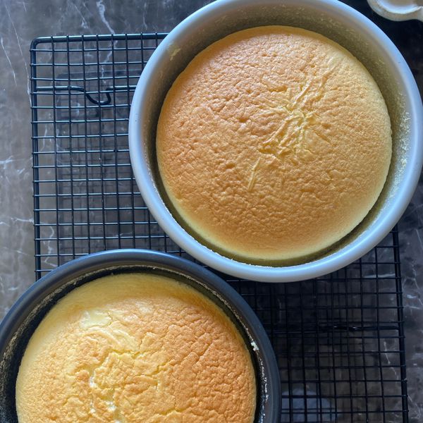 日式輕乳酪蛋糕【烤箱料理】：熊仔 一起做