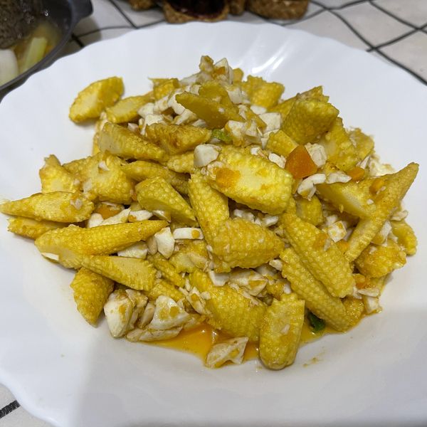 金沙玉米筍 : 廖棠一起做