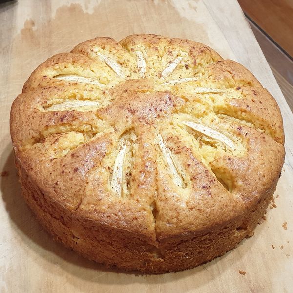 蘋果片鑲蛋糕 : Julia  Fu一起做