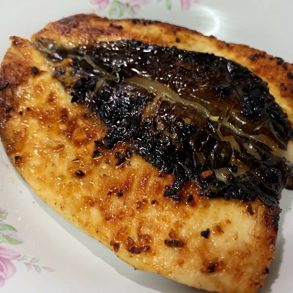 香煎虱目魚肚：denise 一起做