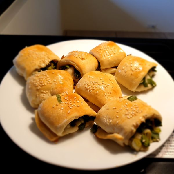 香蔥花捲 : 洪智妶一起做