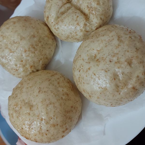 全麥牛奶饅頭 : 小梨一起做