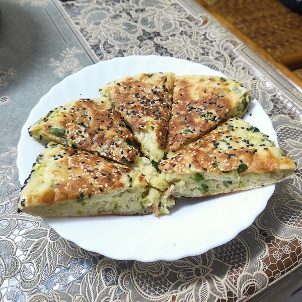 免揉香蔥發麵烙餅 : 菊次郎一起做