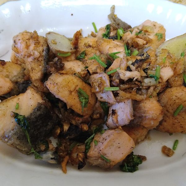 椒鹽鮭魚:YL Wang 一起做