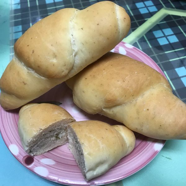 牛奶麵包捲 【低糖低油】：Selena Tsai 一起做