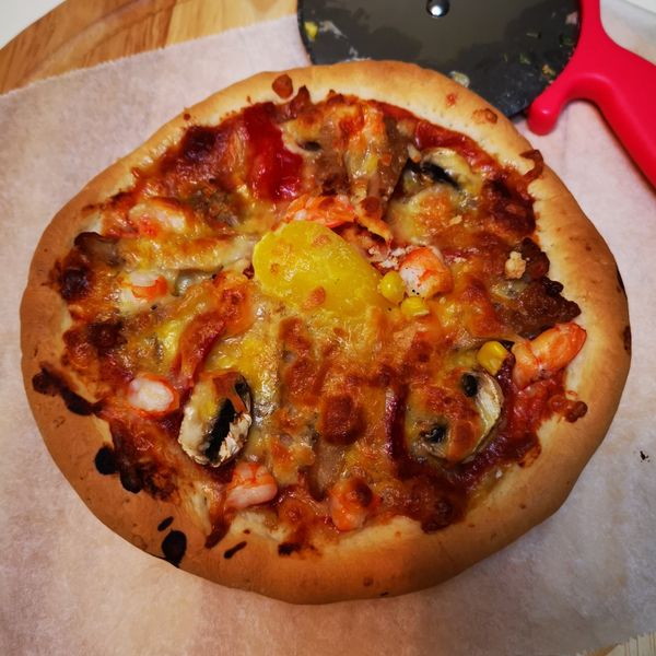 手工披薩餅皮：Pamela Huang 一起做