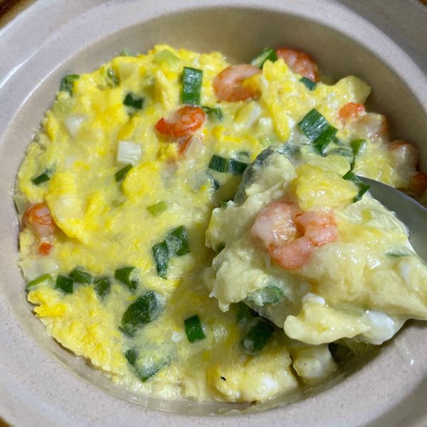 零失敗的蝦仁滑蛋 : Yan一起做