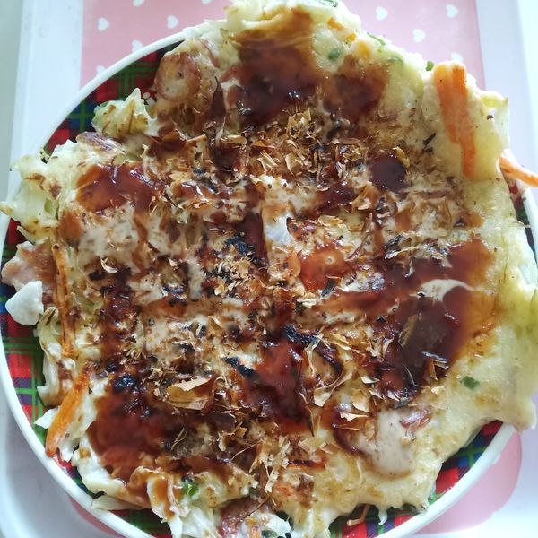 簡易版大阪燒/高麗菜餅 : 洪淑美一起做