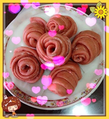 紫色玫瑰花饅頭 : 姚晨一起做