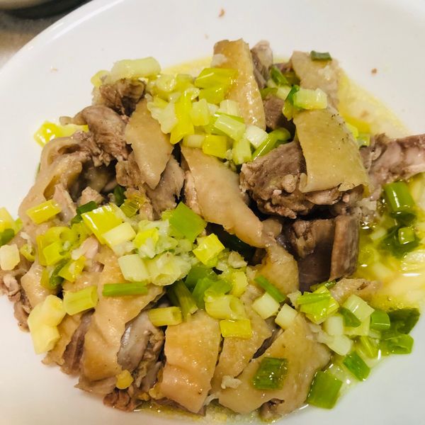 油蔥雞 : 林夢一家一起做