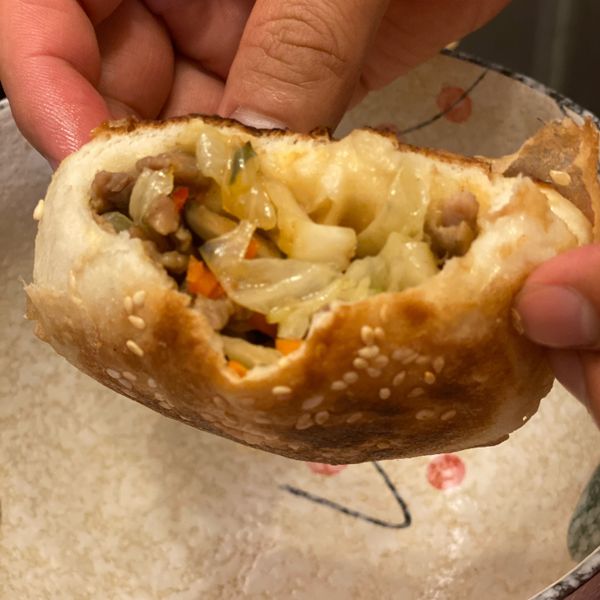 高麗菜水煎包：胡湘婷 一起做