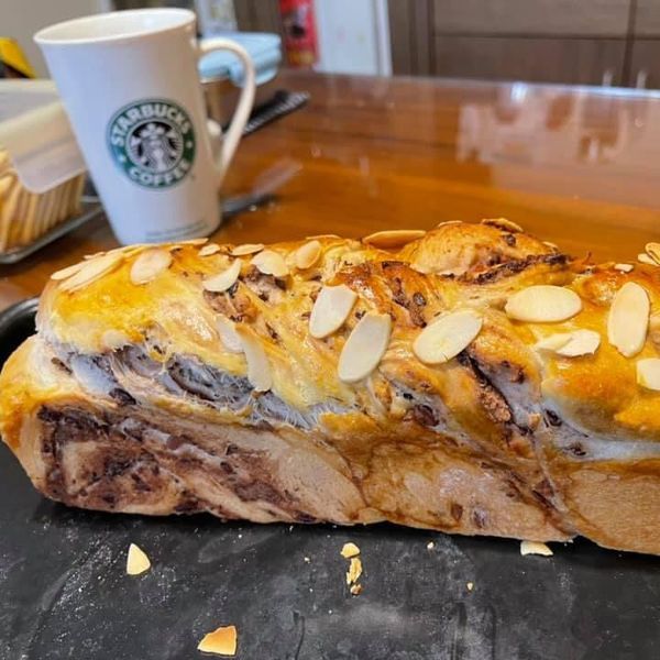 抹茶紅豆鮮奶吐司：蕙 一起做