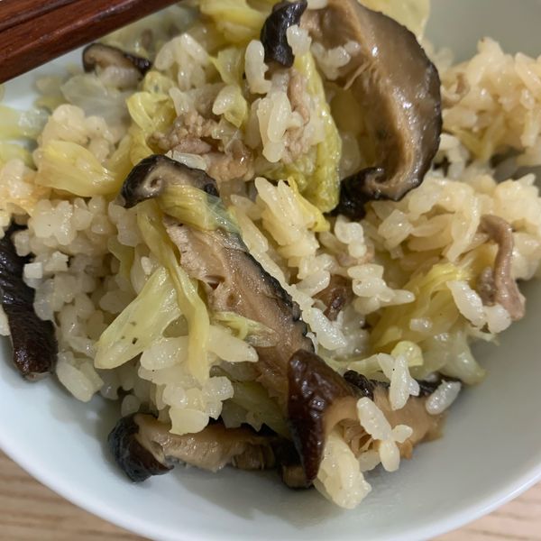 高麗菜炊飯：Amber Lin 一起做