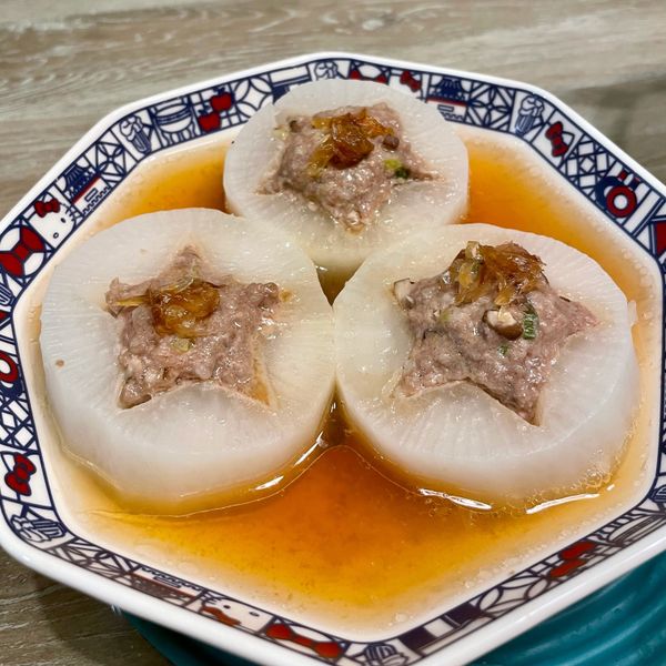 白蘿蔔鑲肉 : 晴晴豬一起做