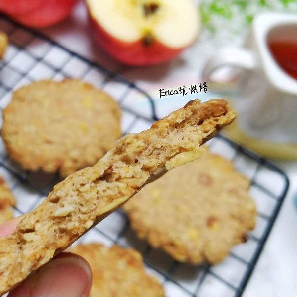 肉桂蘋果燕麥餅乾 : Erica一起做