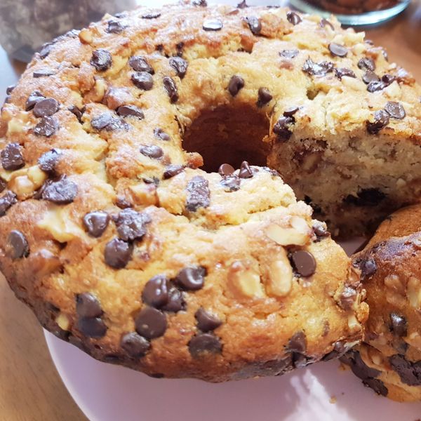 香蕉核果蜂蜜磅蛋糕（清冰箱點心）：Alina Pan 一起做