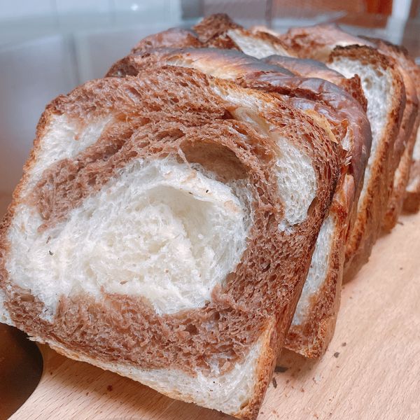 可可雙色吐司 : Emma Lee一起做