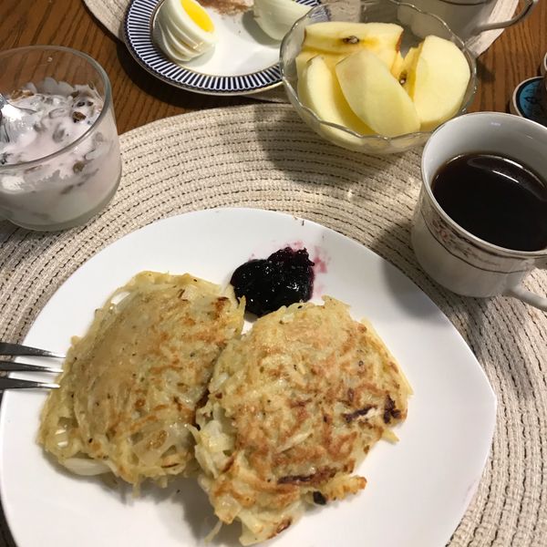 德式馬鈴薯煎餅 : 雙魚學做菜一起做