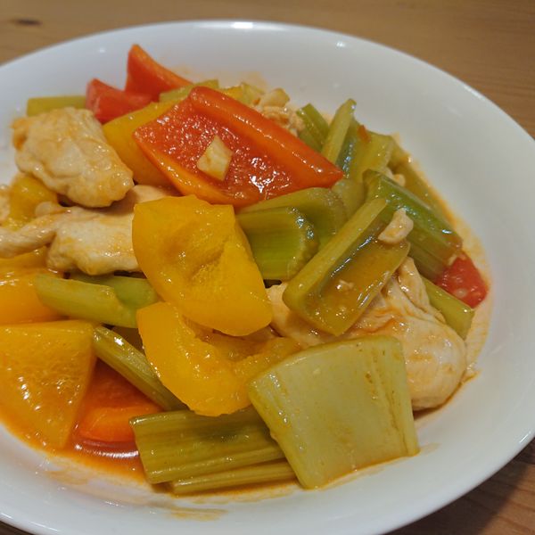 糖醋蘋果雞塊甜椒 : Donna Cheng一起做